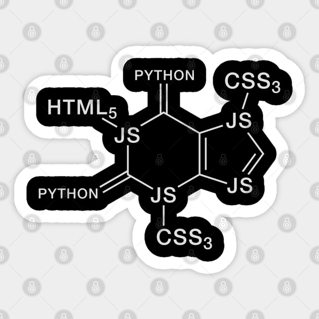 Web Molecule Sticker by wskyago